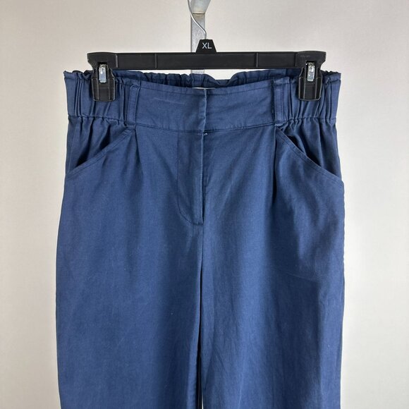 Marine Layer Paperbag Waist Wide Leg Flare Pants Tencel Cotton Womens Size Small - Picture 6 of 6